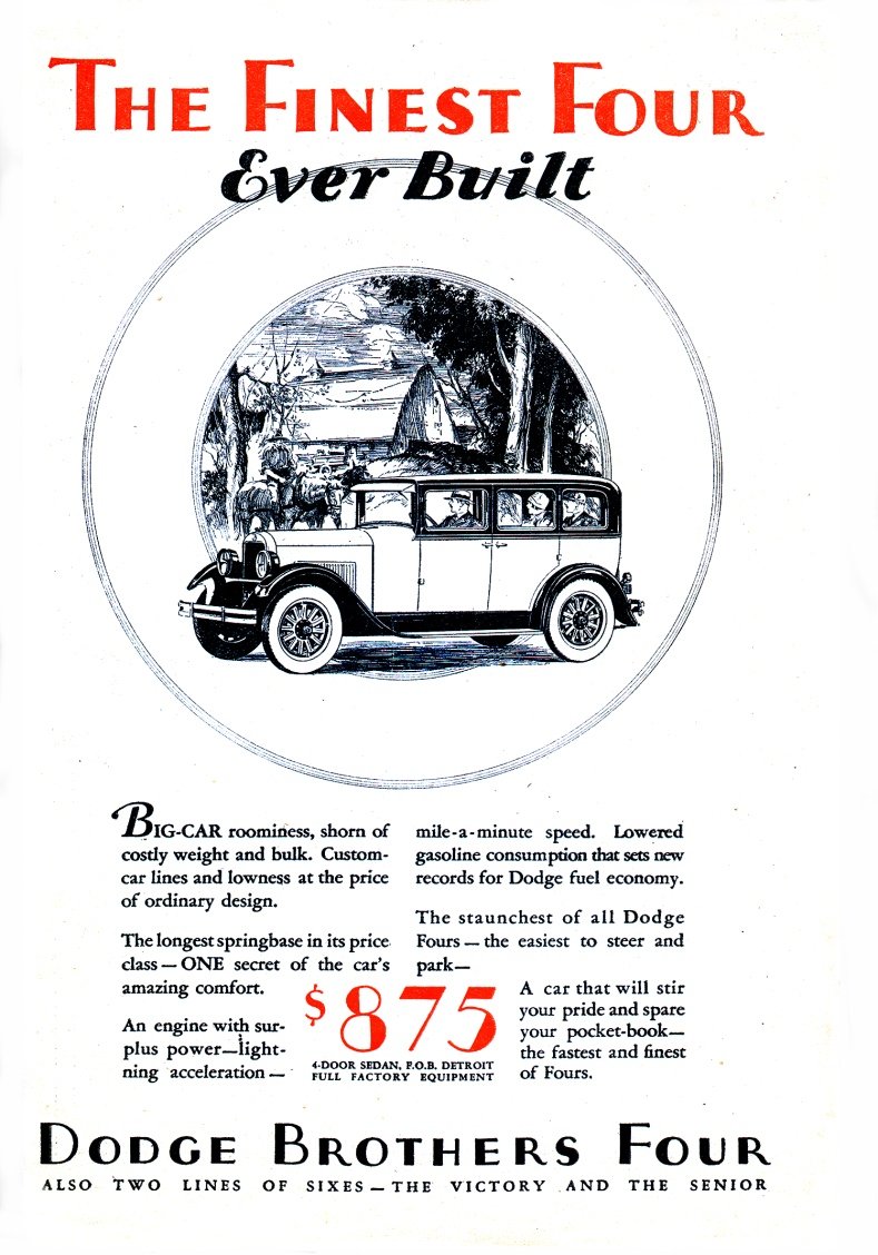 1928 Dodge Auto Advertising